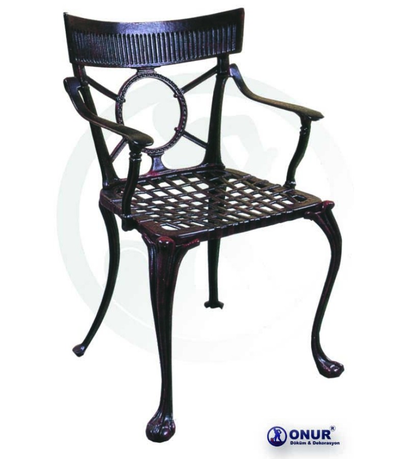 SN-106 Alüminyum döküm dış mekan kollu bahçe sandalye